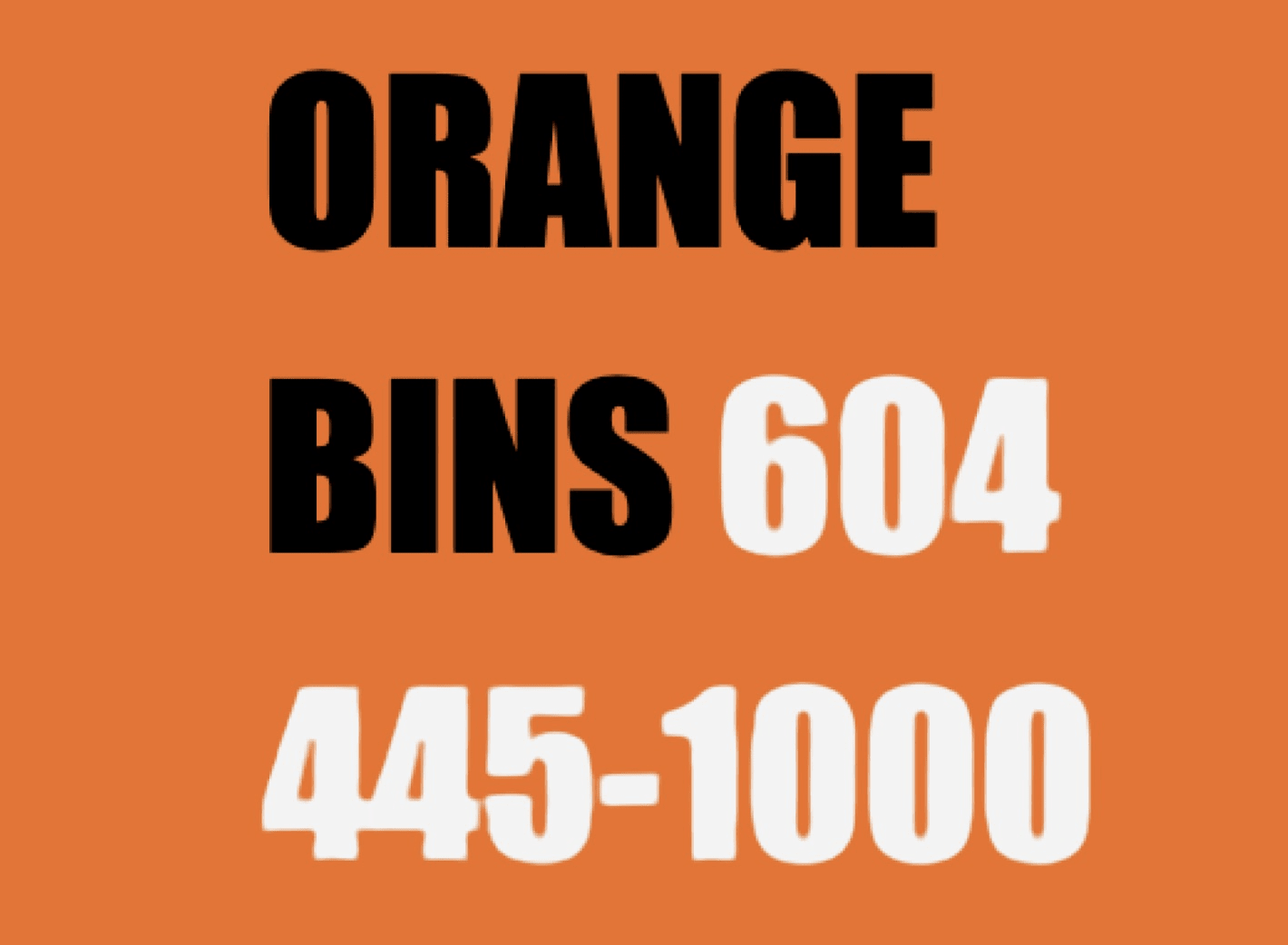 disposal bin rentals Burnaby