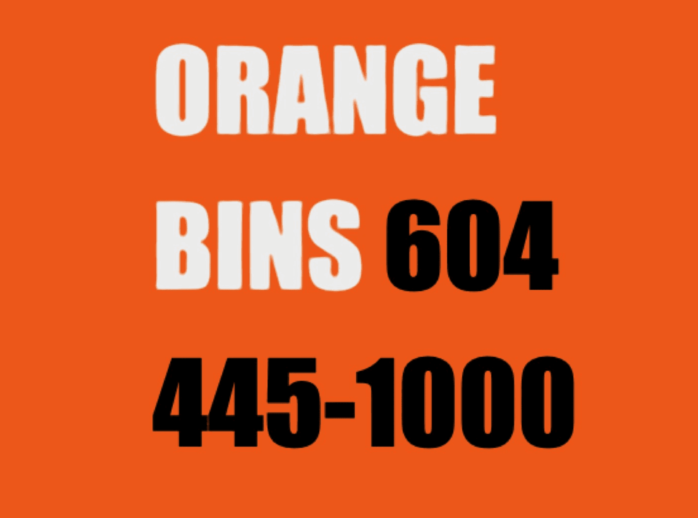 Surrey dumpster bin rental from www.orangebins.ca