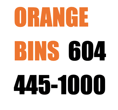 dumpster bin rental from orange bins